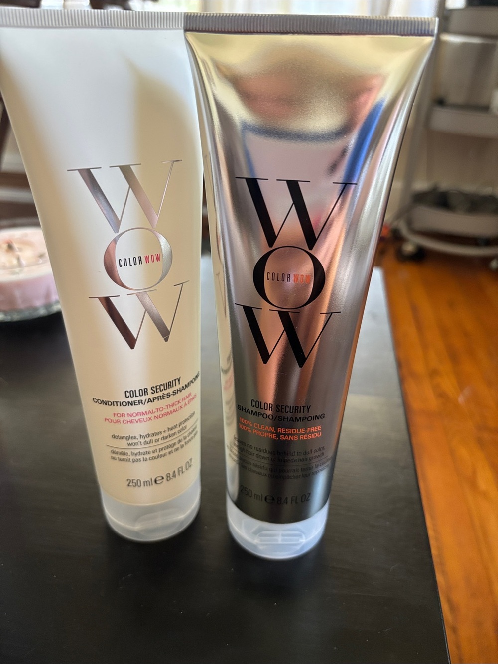 Color Security Shampoo - Silver (250 ml) and Color Security Conditioner White